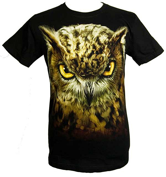 (image for) Hot Rock Owl Head Graphic T Shirt